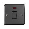 Eurolite En20Aswnbnb 1 Gang 20Amp Dp Switch With Neon Black Nickel Enhance Range Black Trim