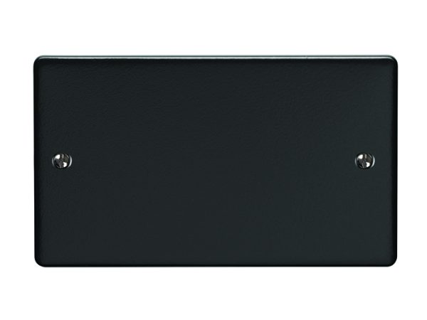 Eurolite En2Bmbb Double Blank Plate Matt Black Enhance Range