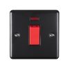 Eurolite En45Aswnsmbb 1 Gang 45Amp Dp Switch With Neon Matt Black Enhance Range Black Trim