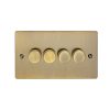 Eurolite En4Dledabb 4 Gang 400W/Led 2Way Dimmer Switch Antique Enhance Range