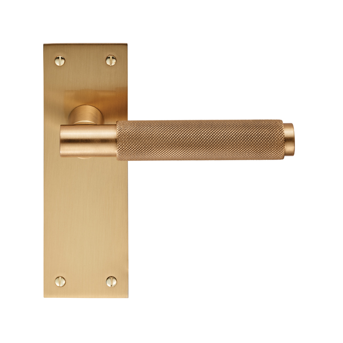 CARLISLE BRASS - EUL052SB VARESE LEVER ON BACKPLATE - LATCH