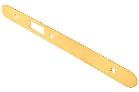 CARLISLE BRASS - FSF5016PVD-R FOREND STRIKE & FIXING PACK TO SUIT DIN LATCH (SECURITY) RADIUS