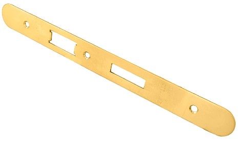 CARLISLE BRASS - FSF5017PVD-R FOREND STRIKE & FIXING PACK TO SUIT DIN EURO SASH/BATHROOM LOCK (SECURITY) RADIUS