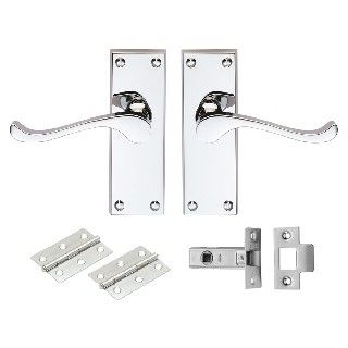 CARLISLE BRASS - GK002CP-INTB CONTRACT VICTORIAN SCROLL LATCH PACK