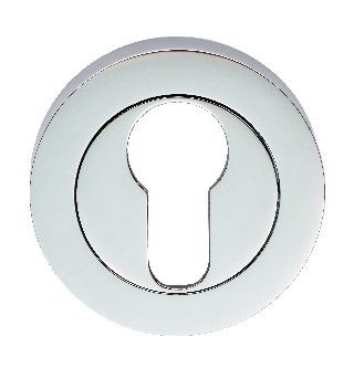 CARLISLE BRASS - GK4001CP-BP ESCUTCHEON - EURO PROFILE ON CONCEALED FIX ROUND ROSE POLISHED CHROME