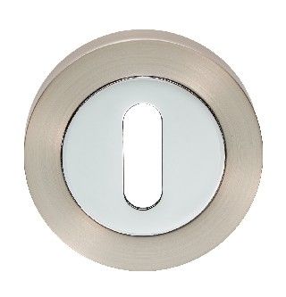 CARLISLE BRASS - GK4003SNCP ESCUTCHEON - LOCK PROFILE ON CONCEALED FIX ROUND ROSE SATIN NICKEL POLISHED CHROME