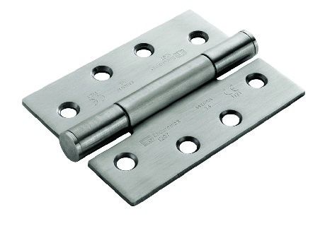 CARLISLE BRASS - H3N1207-14SSS CE14 100 X 75 X 3MM CONCEALED BEARING TRIPLE KNUCKLE HINGE - SQUARE