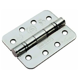 CARLISLE BRASS - HIN1433-13BSS-R 102MM X 76MM X 3MM BALL BEARING HINGE - GRADE 13 - RADIUS