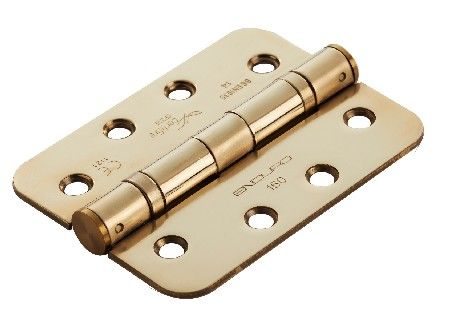 CARLISLE BRASS - HIN1433-14PVD-R CE14 4 X 3 X 3 BALL BEARING 5 KNUCKLE HINGE ( RADIUS )