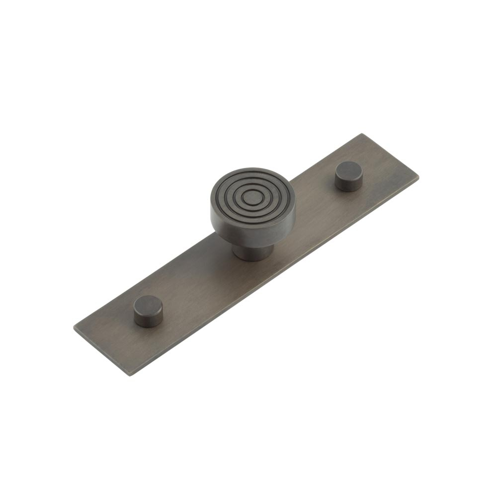 Murray Cupboard Knobs 30mm Plain Backplate Dark Bronze