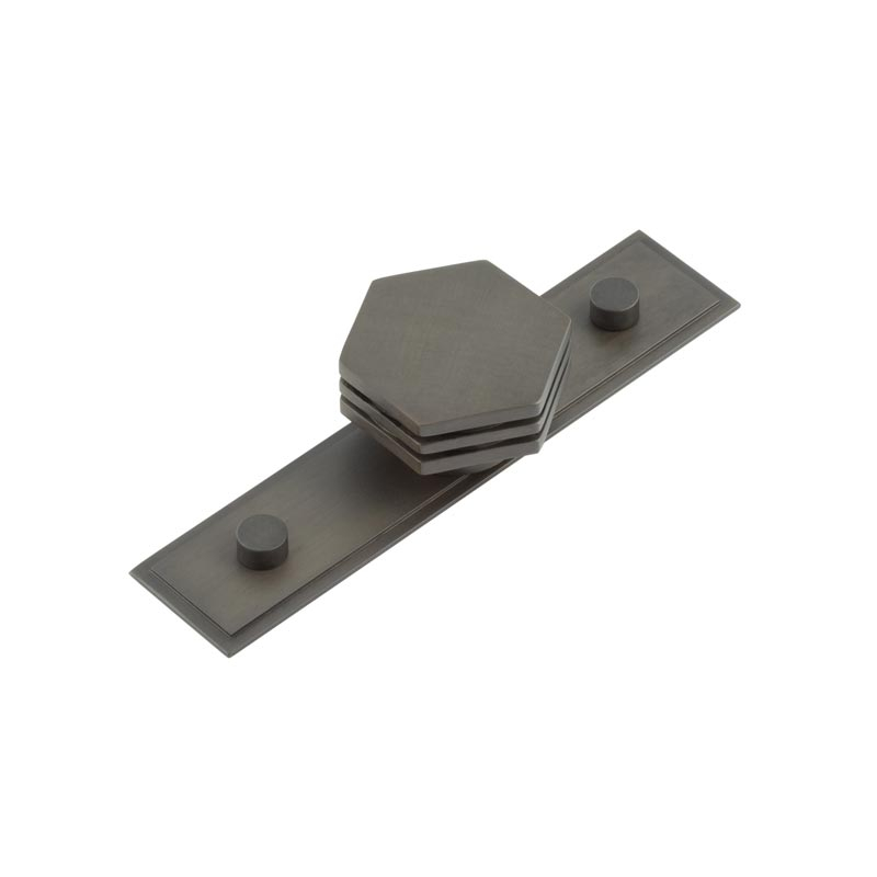 Nile Cupboard Knobs 40mm Stepped Dark Bronze