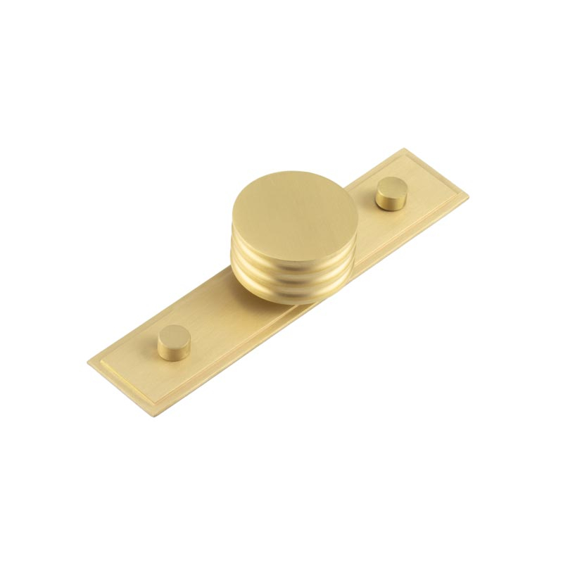 Sturt Cupboard Knobs 40mm Stepped Satin Brass