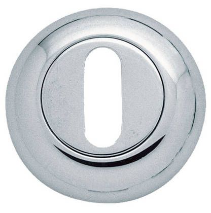 Frelan Hardware Standard Profile Bevelled Escutcheon, Polished Chrome