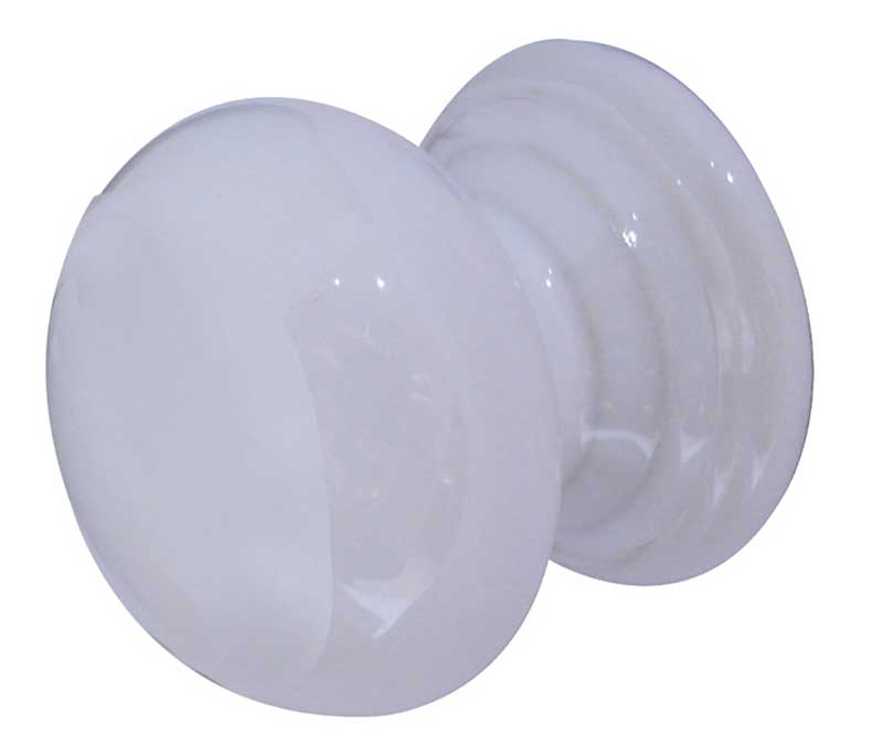 32mm White Cupboard Knob