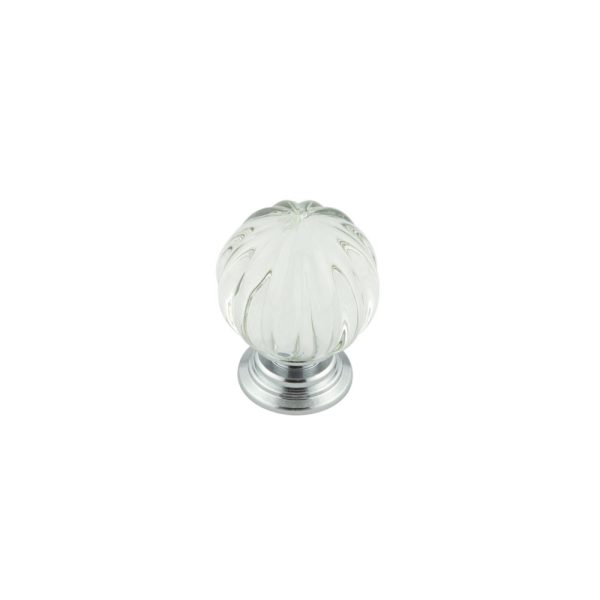 35mm Polished Chrome Pumpkin Ball Cupboard Knob