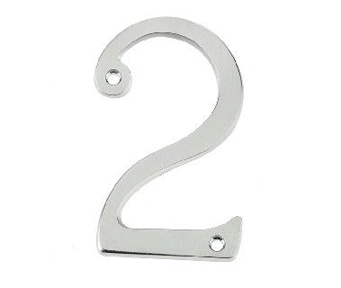 Frelan - JNSC-2 75MM Screw Fix Numerals Satin Chrome