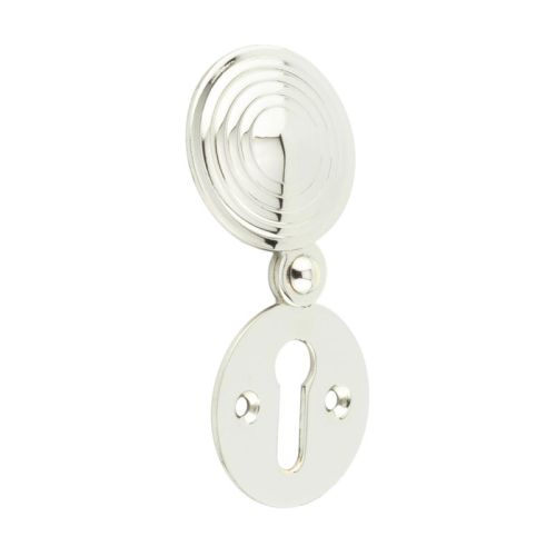 Frelan 32mm dia PN Reeded escutcheon JR9PN Polished Nickel