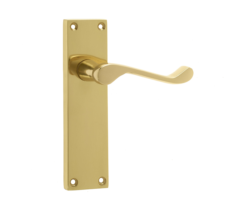 153x41mm PB Scroll lever latch long plate