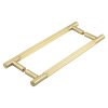 Venice Linear Knurled 300x19mm Satin Brass Pull Handle Back to Back