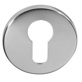 Frelan Hardware Euro Profile Escutcheon, Polished Chrome