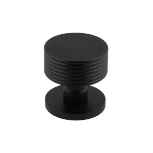 Ribbon Black Mortice Knob