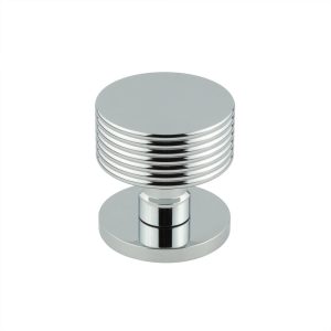 Ribbon Polished Chrome Mortice Knob