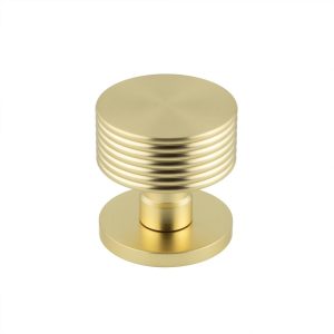 Ribbon Satin Brass Mortice Knob