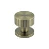 Cog Antique Brass Mortice Knob