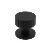 Cog Black Mortice Knob