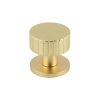 Cog Satin Brass Mortice Knob