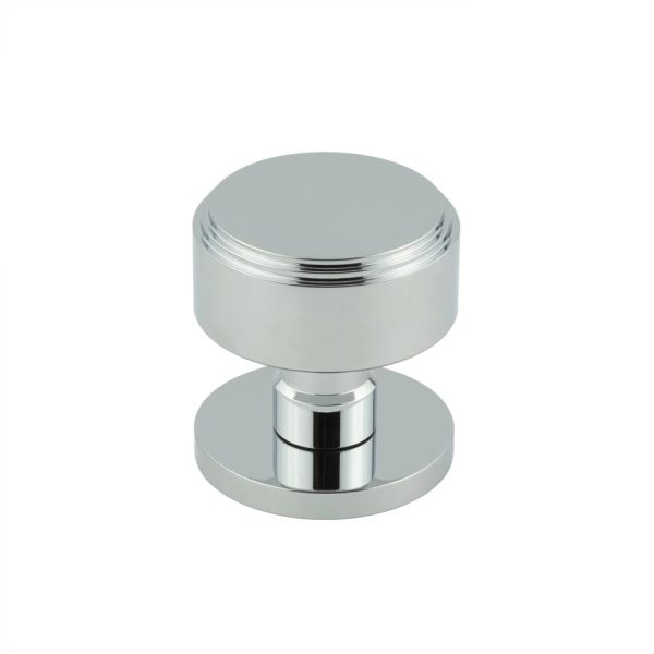 Step Polished Chrome Mortice Knob