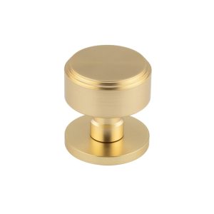 Step Satin Brass Mortice Knob