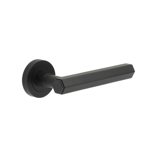 Jedo Hex Black Door Handle