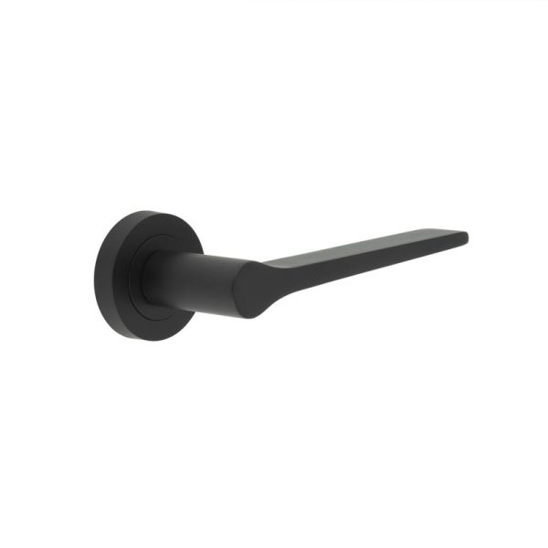 Geo Door Handle in Matt Black