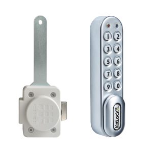 CODELOCKS KL1000 Classic Lock Silver Grey c/w Plastic Slam Latch