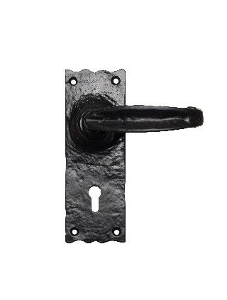 CARLISLE BRASS - LF5516-BP TRADITIONAL V LEVER ON BACKPLATE - LOCK 57MM C/C