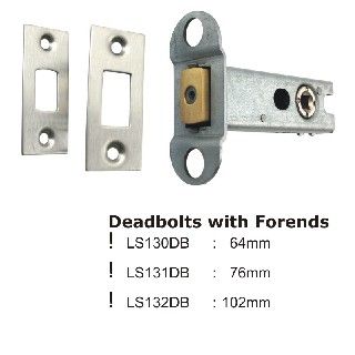 LS130DBPVD Deadbolts with Forends