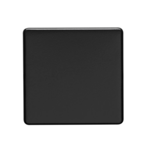 Eurolite Mb1B Single Blank Round Edge Matt Black Plate