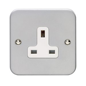 Eurolite Mc1Usow 1 Gang 13Amp Dp Un-Switched Socket Metal Clad