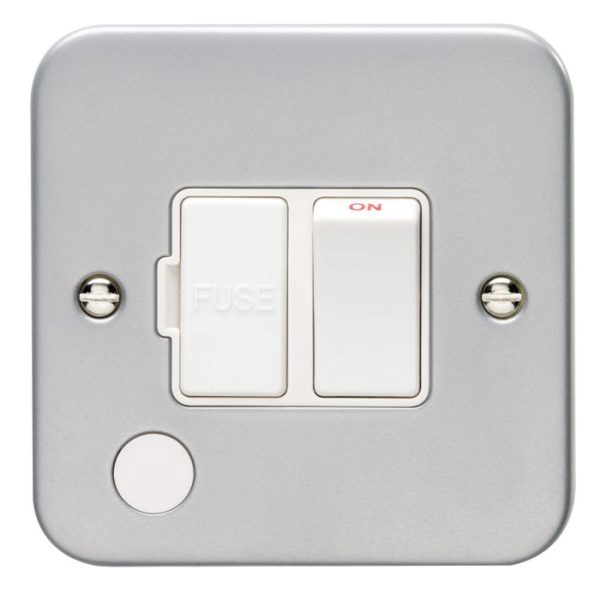 Eurolite Mcswffow 13Amp Switched Fuse Connection Unit Flex Outlet Metal Clad