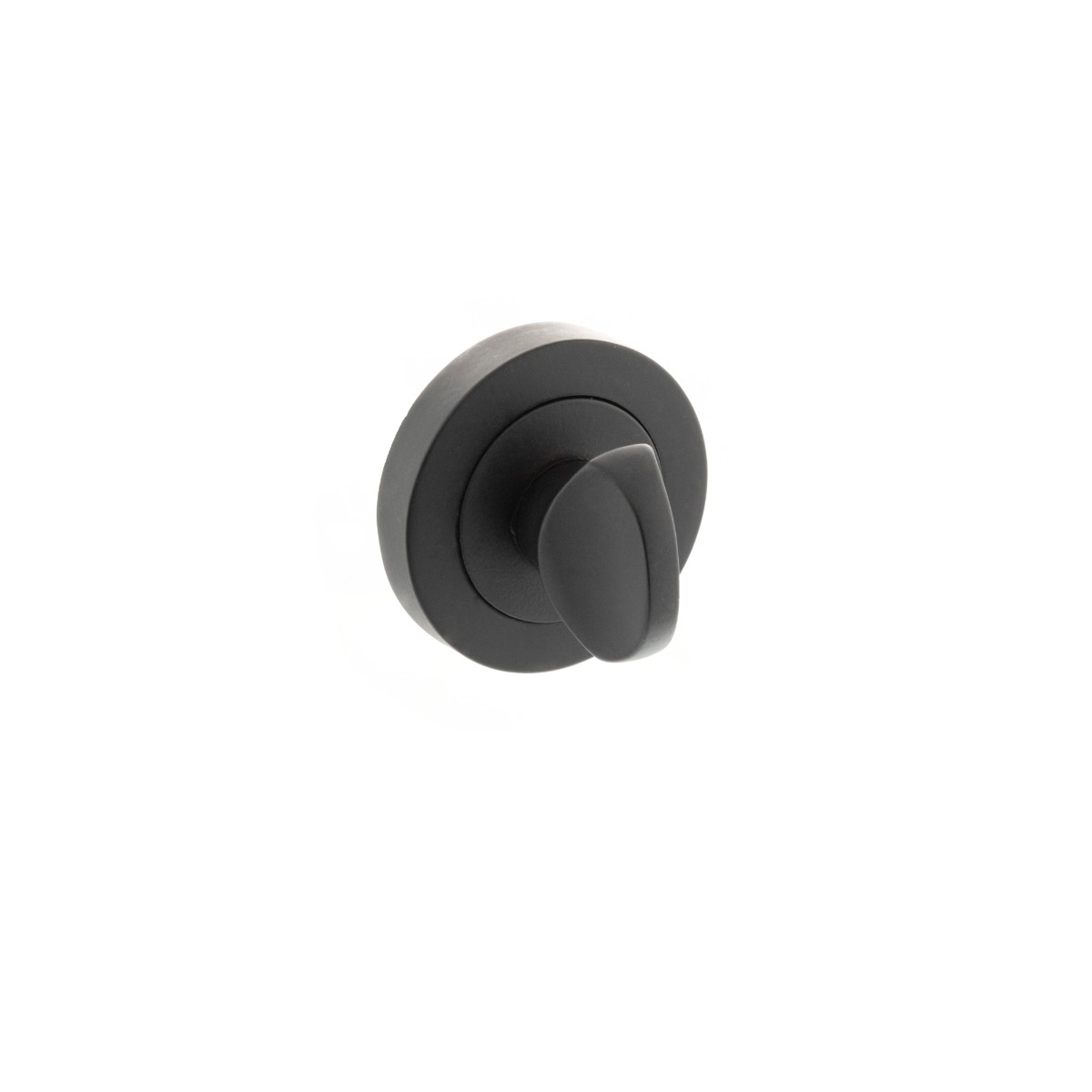 Millhouse Brass WC Turn and Release on Round Rose - Matt Black MHRWCMB