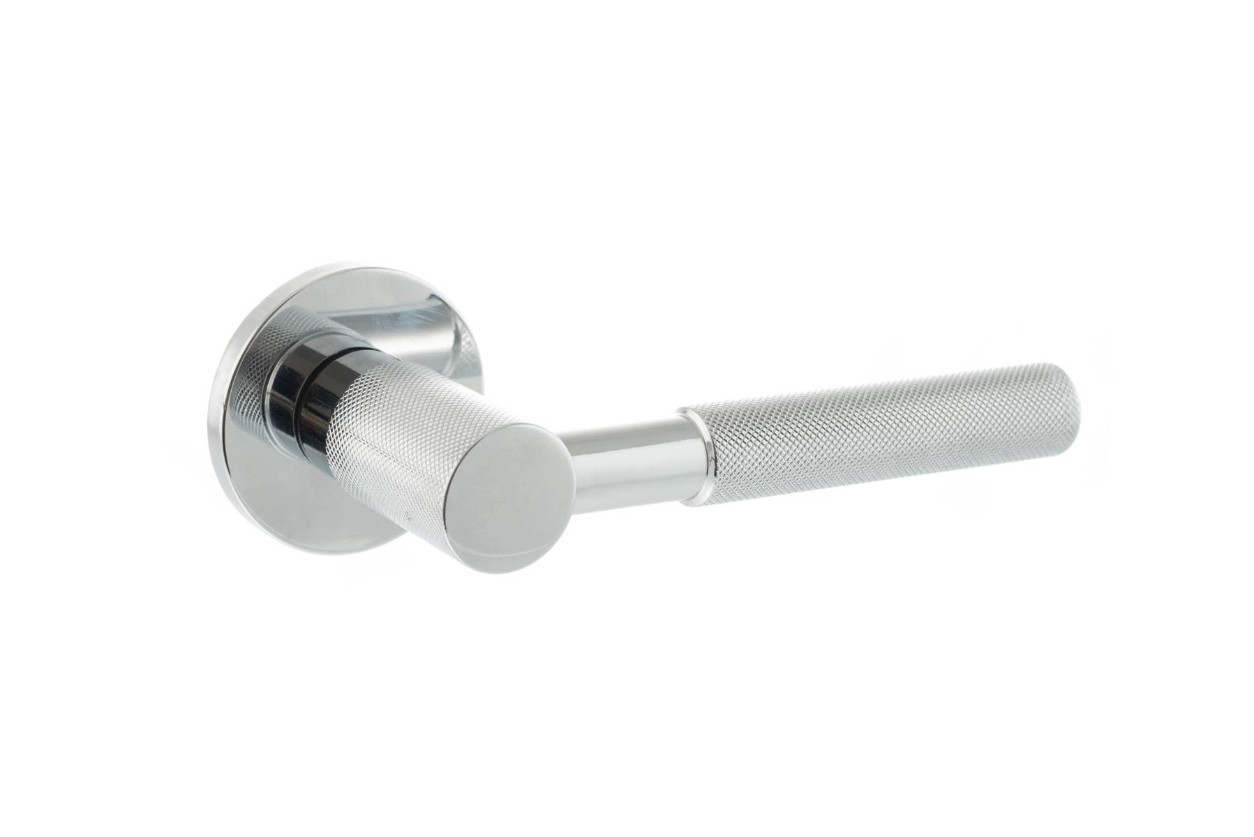 Millhouse Brass Mason Designer Lever on 5mm Slimline Round Rose - Polished Chrome MHSR500PC