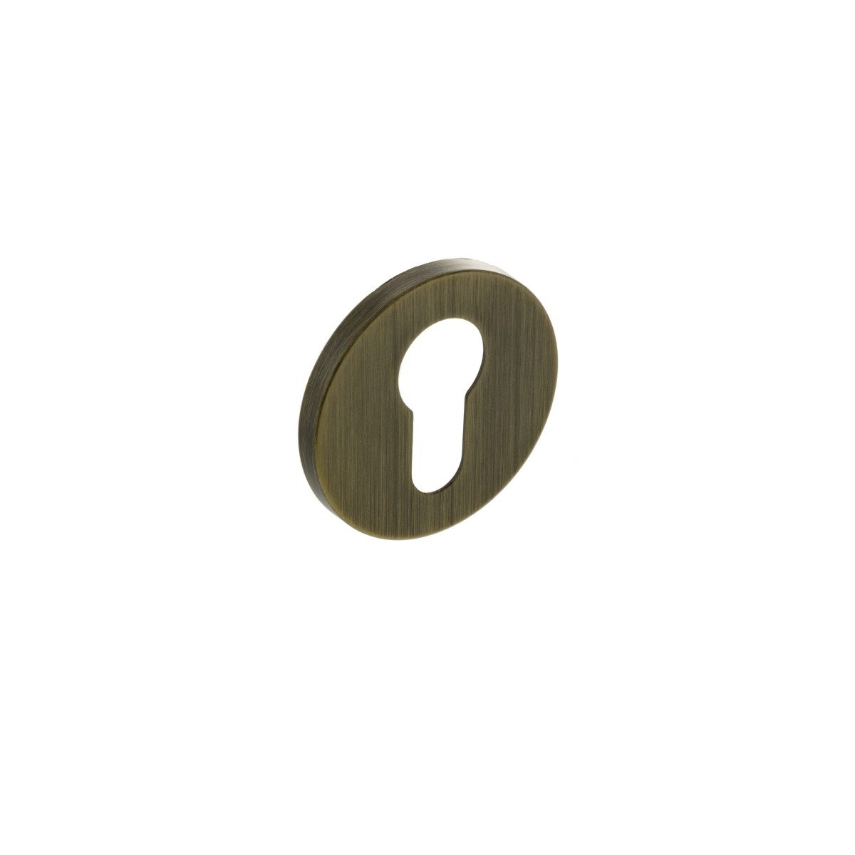 Millhouse Brass Euro Escutcheon on 5mm Slimline Round Rose - Yester Bronze MHSREYB