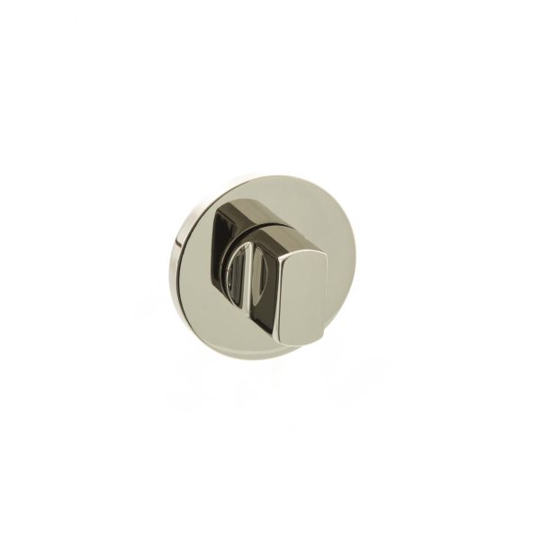 Millhouse Brass WC Turn and Release on 5mm Slimline Round Rose - Polished Nickel MHSRWCPN