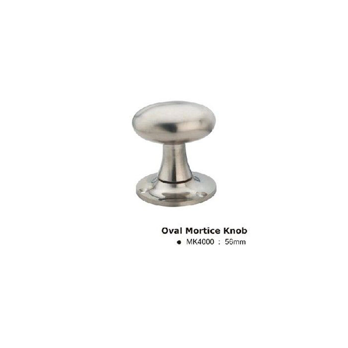 MK4220SCP Oval Mortice Knob