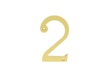 CARLISLE BRASS - N2-BP NUMERAL NO. 2