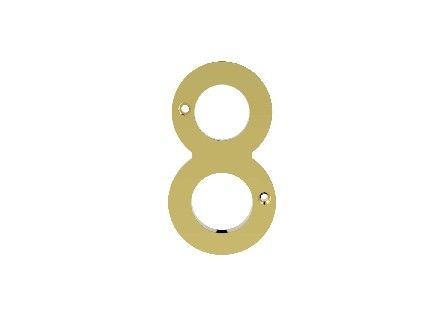 CARLISLE BRASS - N8-BP NUMERAL NO. 8