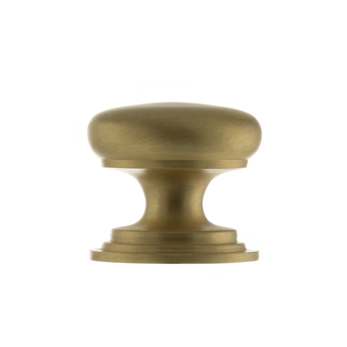 Old English Lincoln Solid Brass Victorian Knob 38mm on Concealed Fix - Satin Brass OEC1238SB