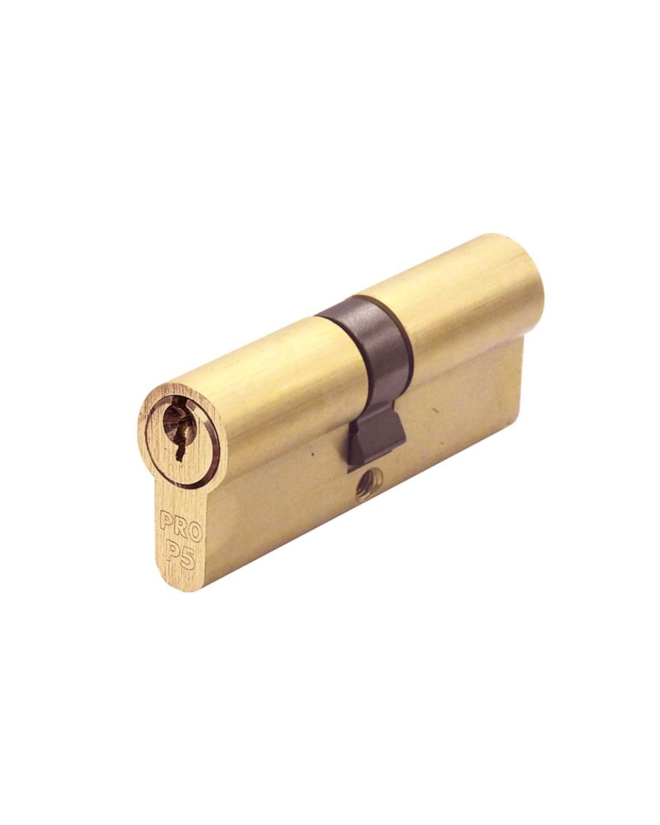 Zoo Hardware P5 90mm Euro Double Cylinder Keyed to Differ Satin Brass P5EP90DSBE