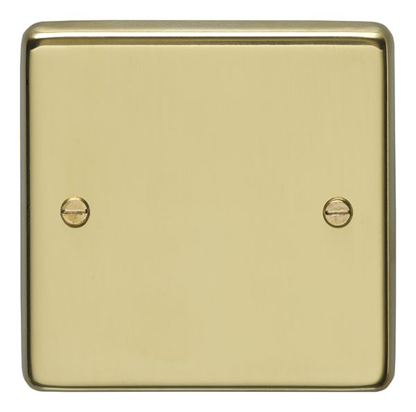 Eurolite Pb1B Single Blank Round Edge Polished Brass Plate